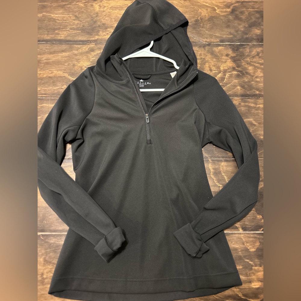adidas Black Performance Quarter-Zip Pullover